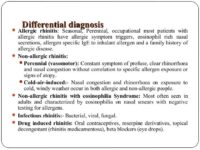 acute rhinitis differential diagnosis